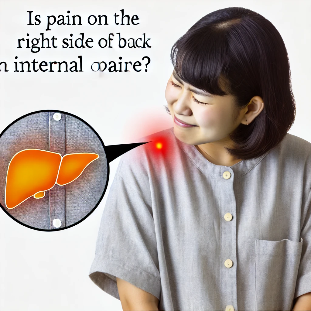 背中の右側が痛むのは内臓の病気ですか？