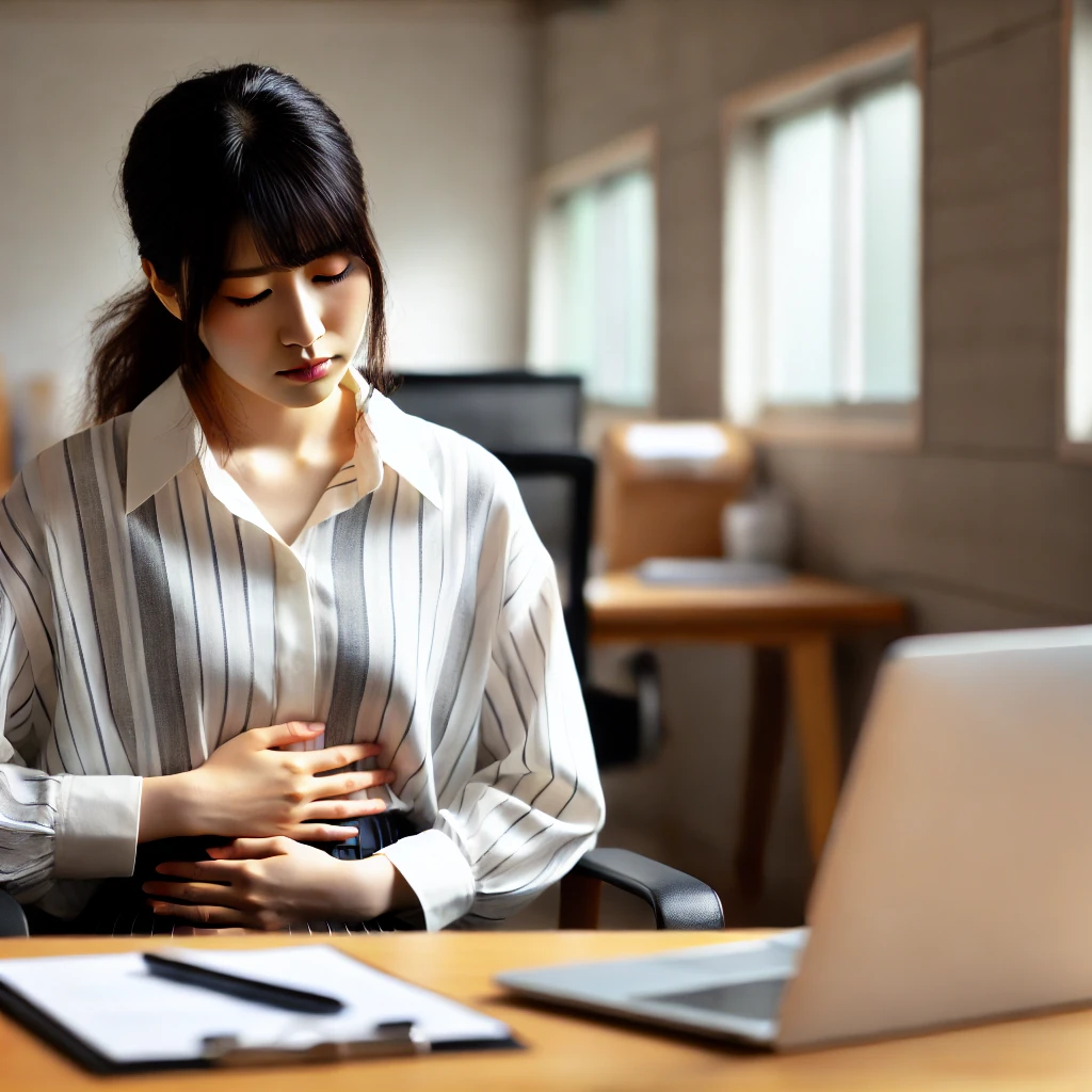 職場で感じるストレスと胃痛の関係