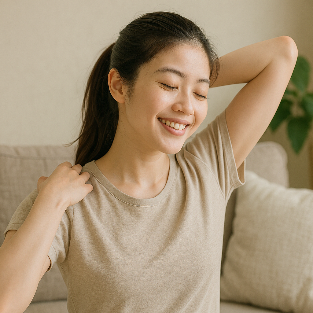背中が軽くなると、心も軽くなる