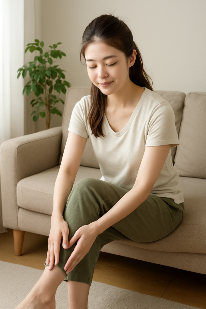 ③ ふくらはぎをさする|末端からゆるめる整体