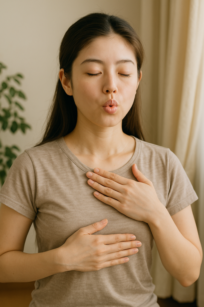 ① ふーっと吐くだけ|横隔膜呼吸