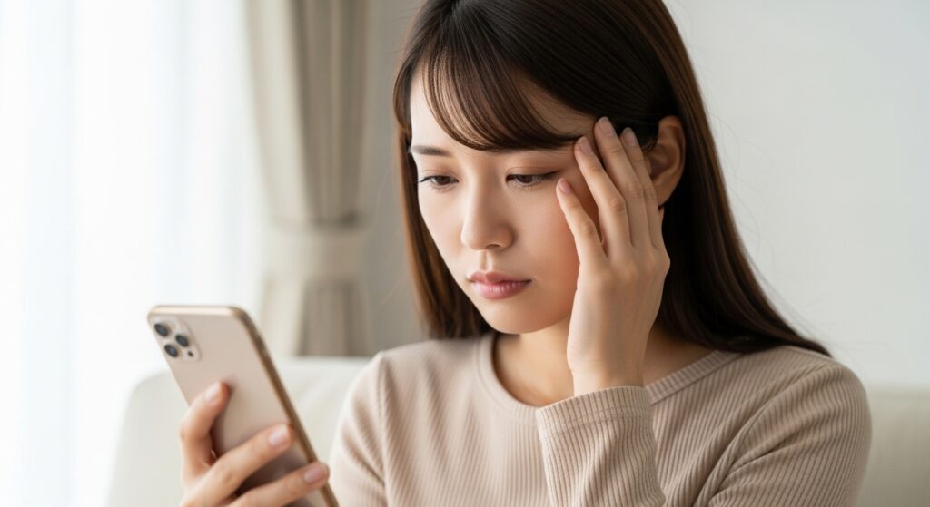 【神戸元町】有機ELスマホで「目 の 疲れ」が取れない？オステオパシー的にみる本当の原因と対策