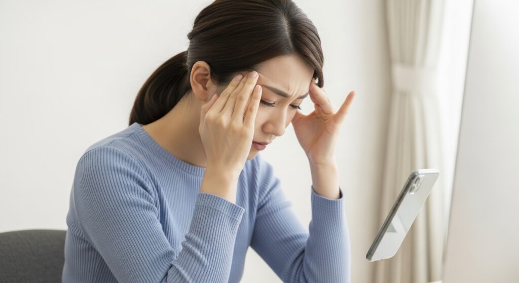 目の疲れの主な原因