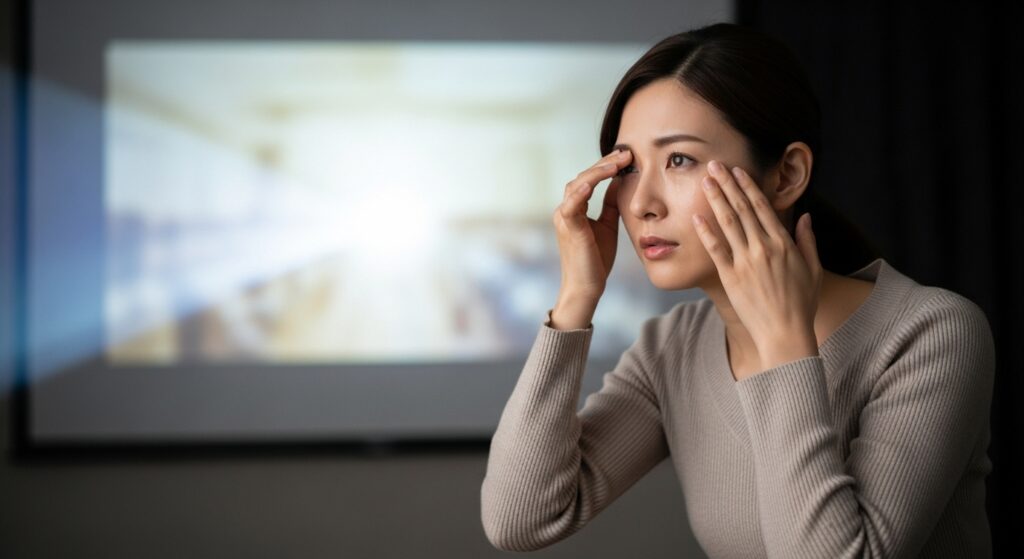 【神戸元町】プロジェクターで目の疲れがひどい…その本当の原因とオステオパシー的アプローチ