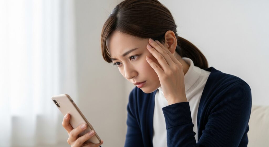 有機ELスマホで起こる「目 の 疲れ」の主な原因