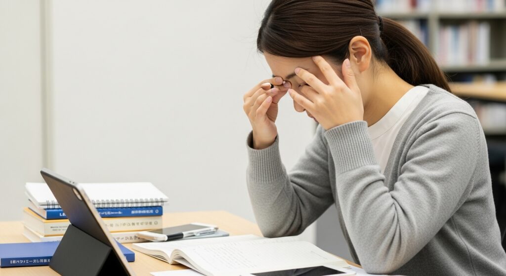 目の疲れの主な原因