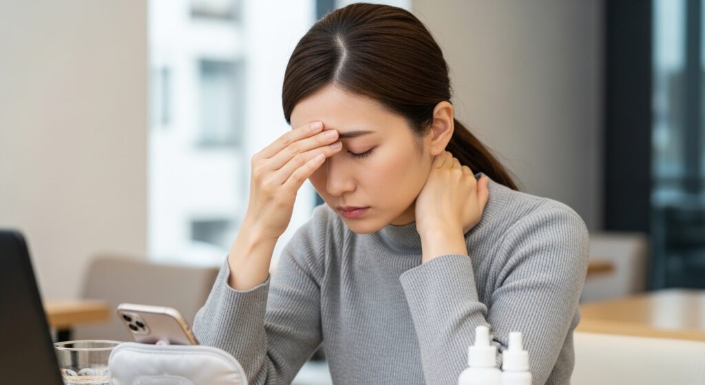 目 の 疲れ が続く主な原因